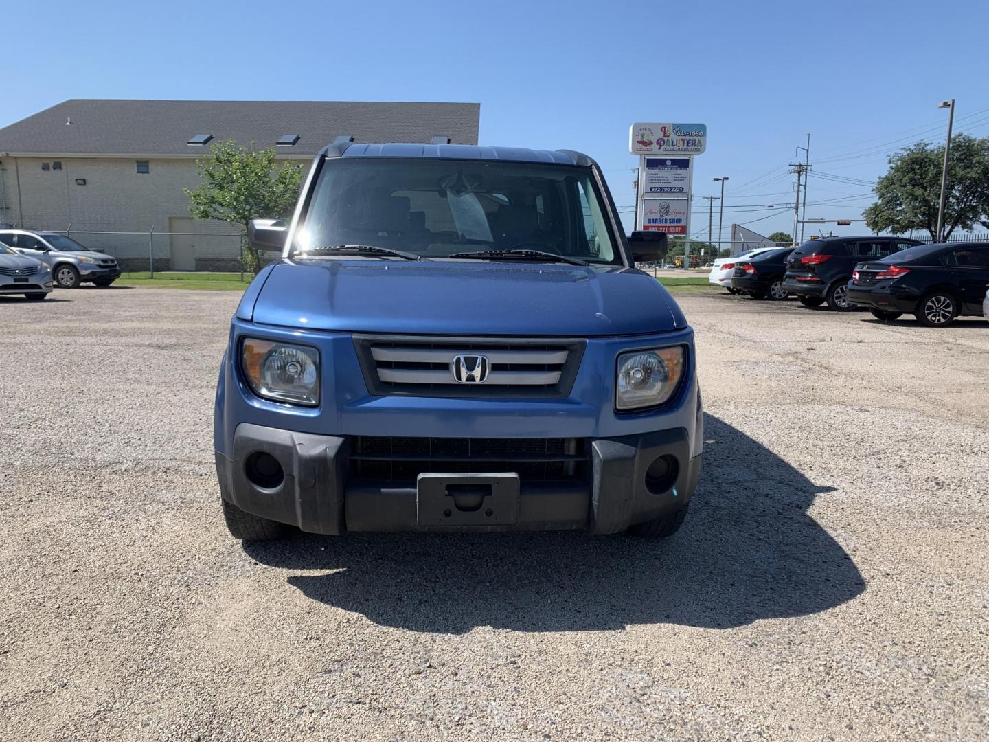 2007 Blue /gray Honda Element EX 2WD AT (5J6YH18787L) with an 2.4L L4 DOHC 16V engine, Automatic transmission, located at 1830 North Belt Line Road, Irving, TX, 75061, (469) 524-0199, 32.834373, -96.993584 - Photo#1