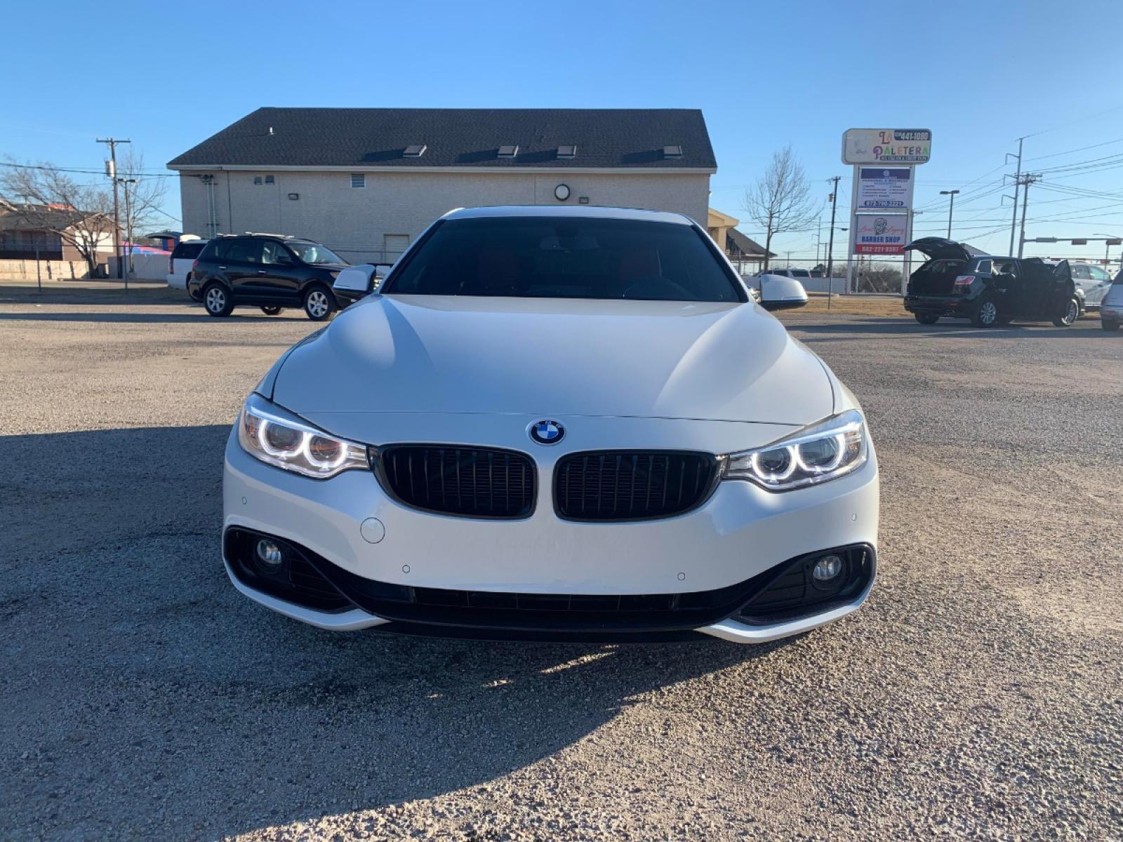 2016 White /Red BMW 4-Series Gran Coupe 428i SULEV (WBA4A9C59GG) with an 2.0L L4 DOHC 16V engine, 8A transmission, located at 1830 North Belt Line Road, Irving, TX, 75061, (469) 524-0199, 32.834373, -96.993584 - Photo #5