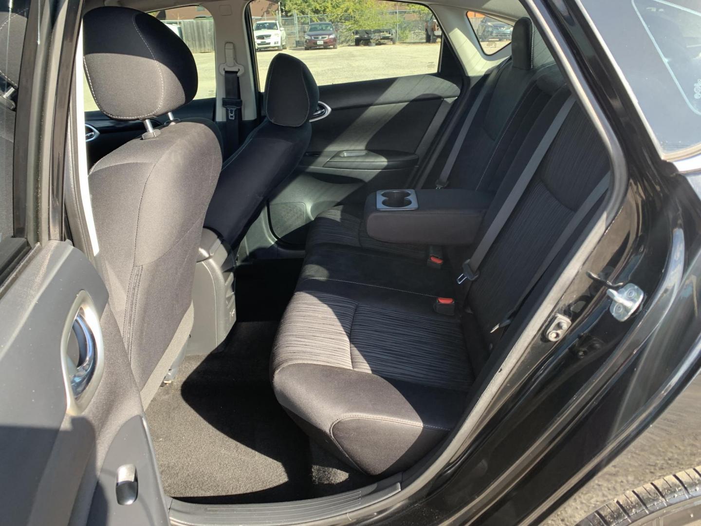 2019 Black /Black Nissan Sentra S CVT (3N1AB7APXKY) with an 1.8L L4 SFI DOHC 16V engine, AUTOMATIC transmission, located at 1830 North Belt Line Road, Irving, TX, 75061, (469) 524-0199, 32.834373, -96.993584 - Photo#8