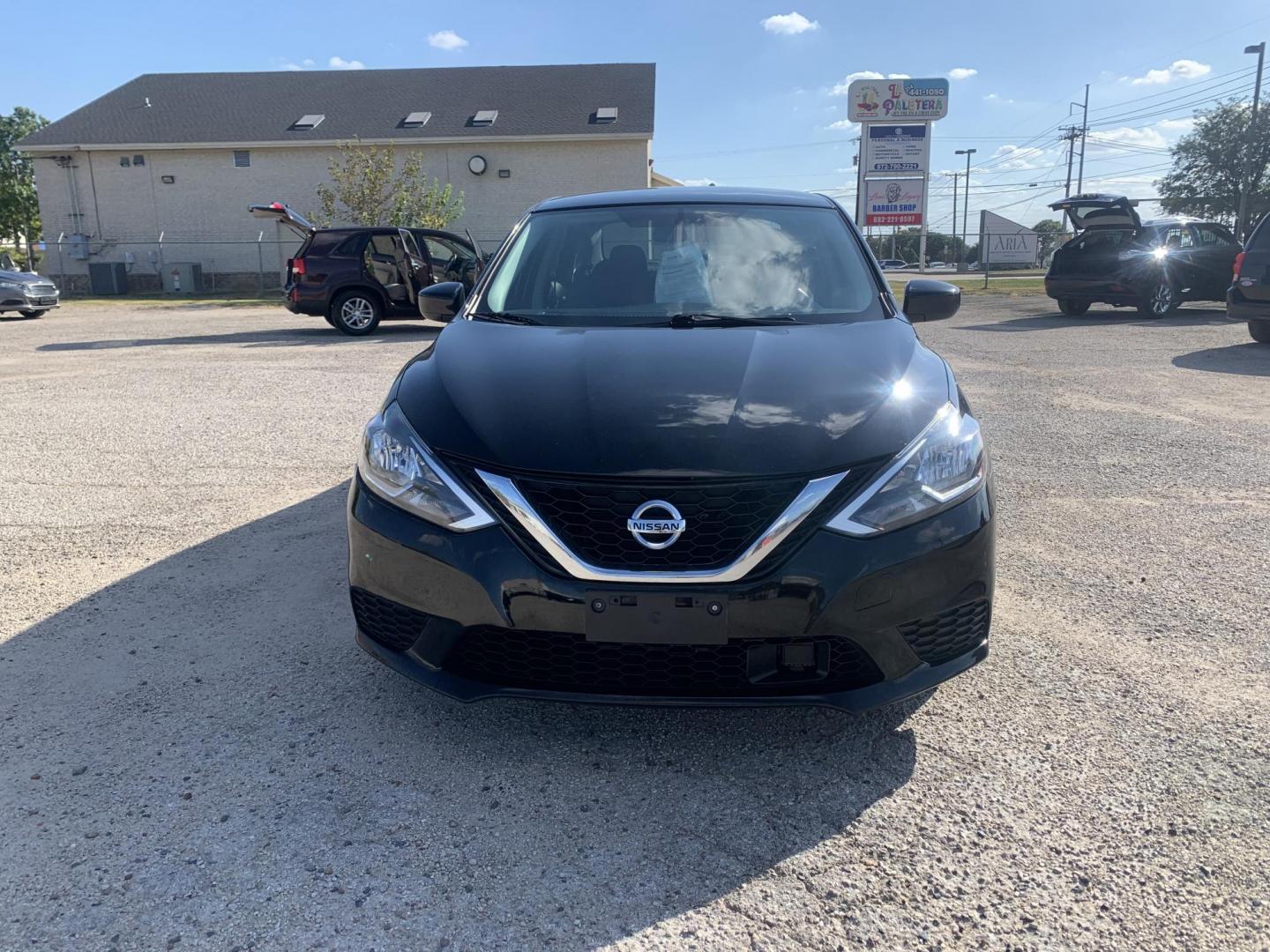 2019 Black /Black Nissan Sentra S CVT (3N1AB7APXKY) with an 1.8L L4 SFI DOHC 16V engine, AUTOMATIC transmission, located at 1830 North Belt Line Road, Irving, TX, 75061, (469) 524-0199, 32.834373, -96.993584 - Photo#1