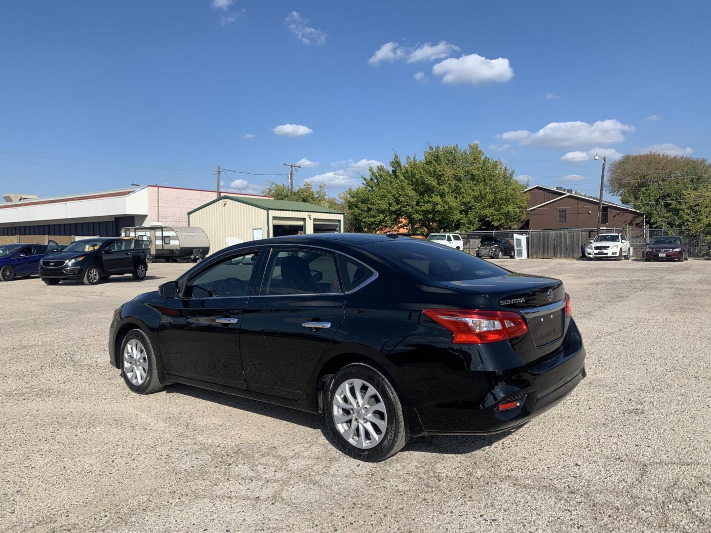 2019 Black /Black Nissan Sentra S CVT (3N1AB7APXKY) with an 1.8L L4 SFI DOHC 16V engine, AUTOMATIC transmission, located at 1830 North Belt Line Road, Irving, TX, 75061, (469) 524-0199, 32.834373, -96.993584 - Photo#3