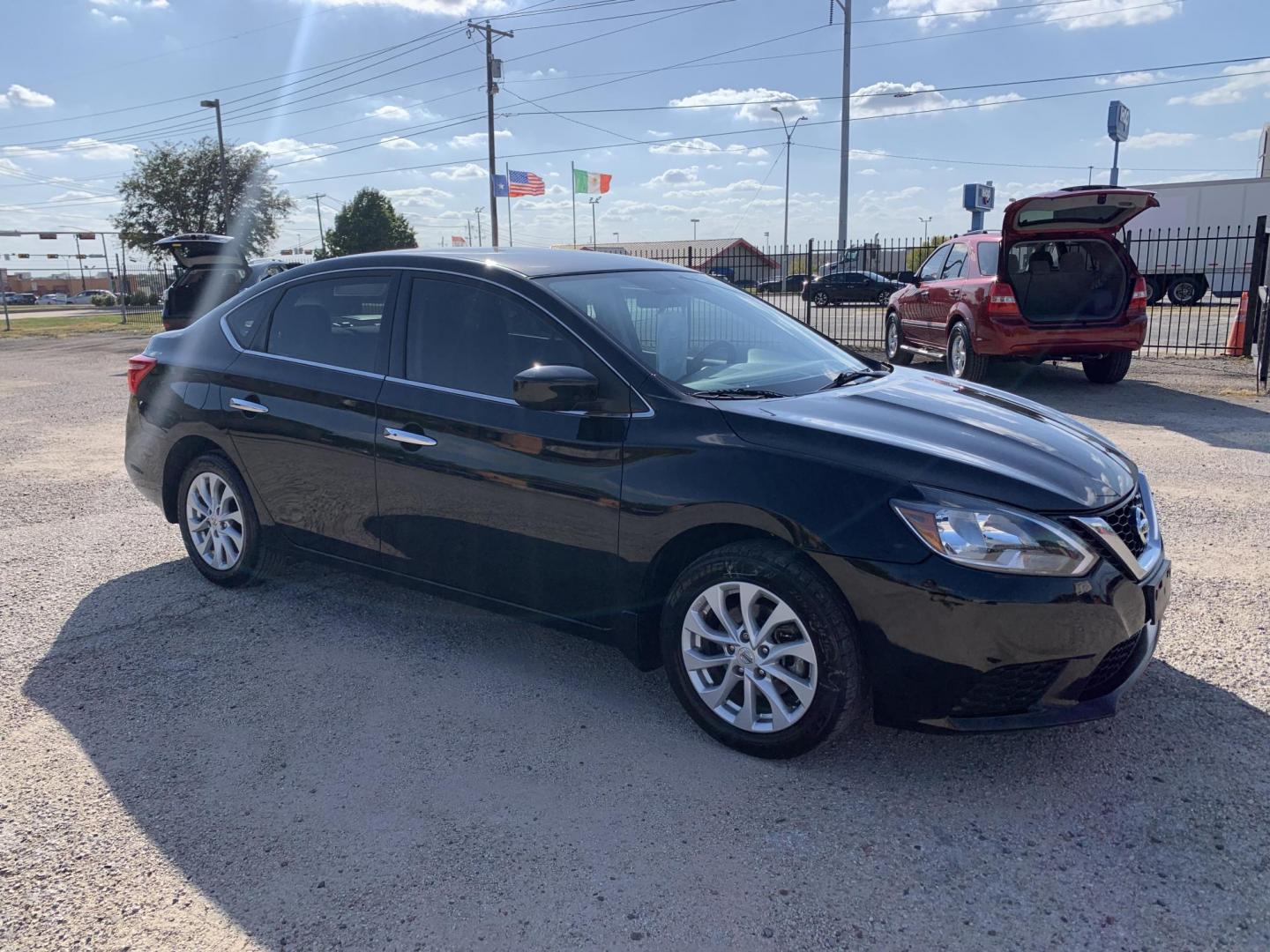 2019 Black /Black Nissan Sentra S CVT (3N1AB7APXKY) with an 1.8L L4 SFI DOHC 16V engine, AUTOMATIC transmission, located at 1830 North Belt Line Road, Irving, TX, 75061, (469) 524-0199, 32.834373, -96.993584 - Photo#6
