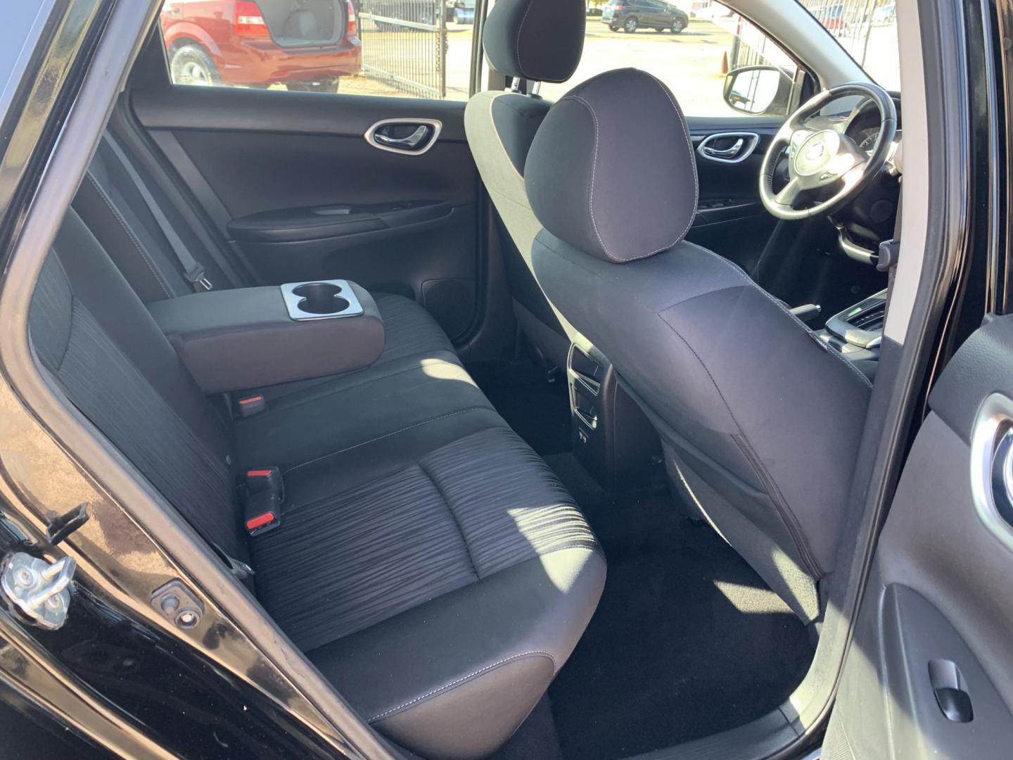 2019 Black /Black Nissan Sentra S CVT (3N1AB7APXKY) with an 1.8L L4 SFI DOHC 16V engine, AUTOMATIC transmission, located at 1830 North Belt Line Road, Irving, TX, 75061, (469) 524-0199, 32.834373, -96.993584 - Photo#11
