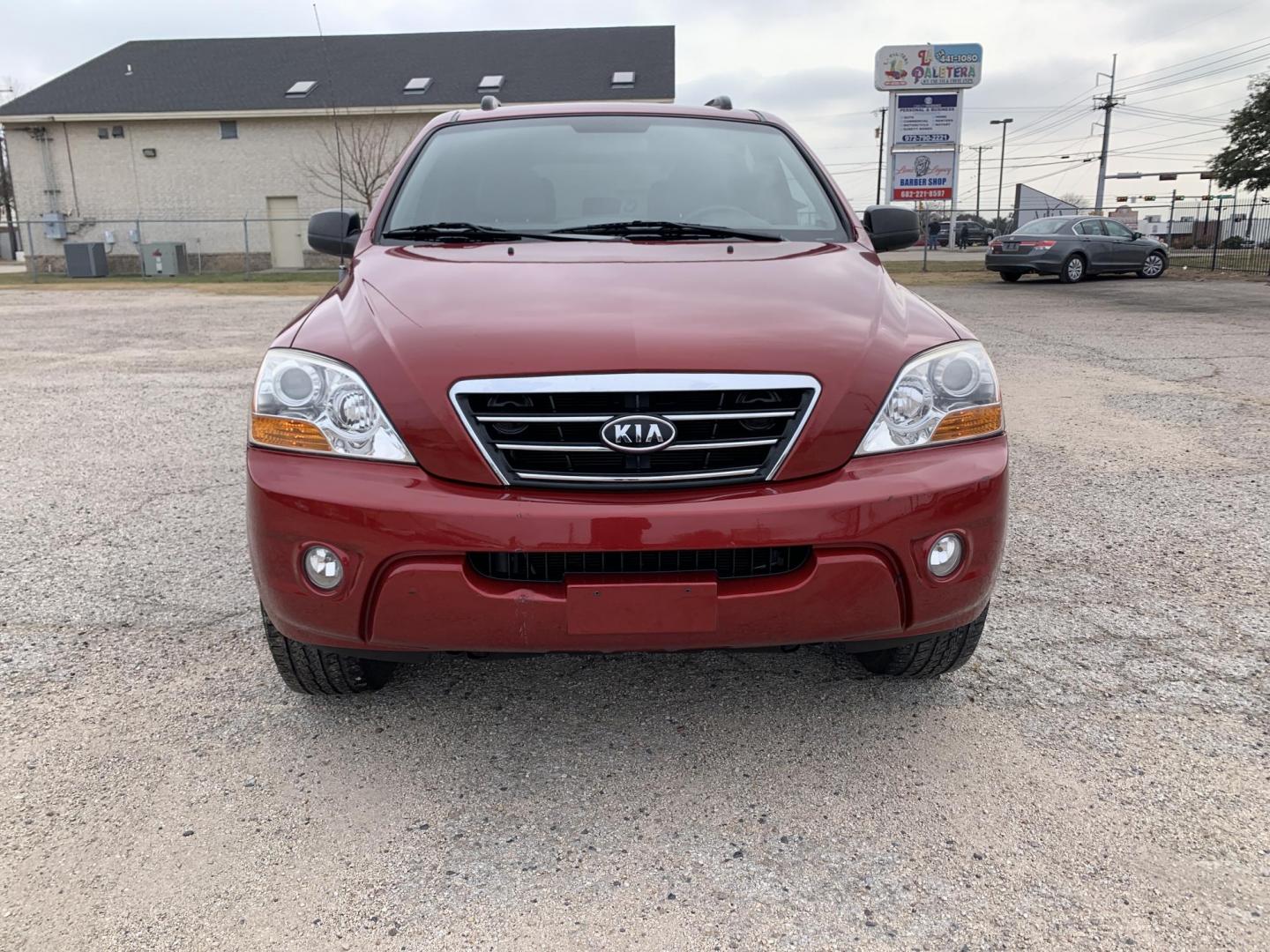 2008 Maroon /gray Kia Sorento Base (KNDJD735785) with an 3.3L V6 DOHC 24V engine, AUTOMATIC transmission, located at 1830 North Belt Line Road, Irving, TX, 75061, (469) 524-0199, 32.834373, -96.993584 - New Arrival Low Miles Coming Soon - Photo#0