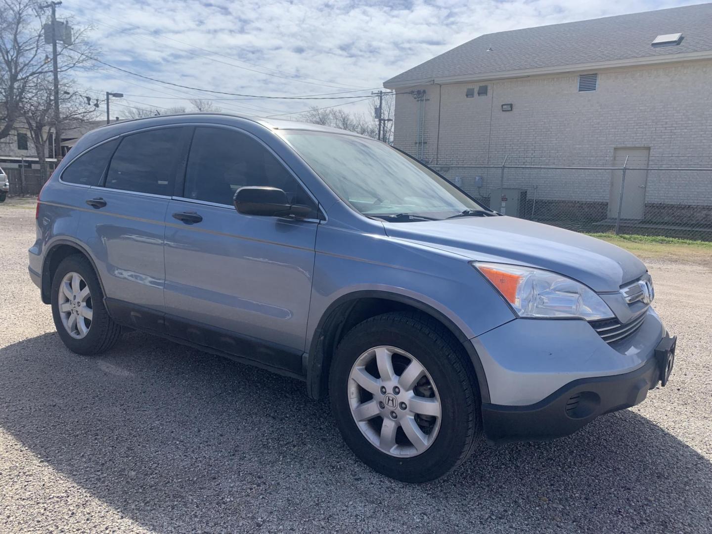 2009 Blue /gray Honda CR-V EX 2WD (JHLRE38539C) with an 2.4L L4 DOHC 16V engine, Automatic transmission, located at 1830 North Belt Line Road, Irving, TX, 75061, (469) 524-0199, 32.834373, -96.993584 - Photo#0