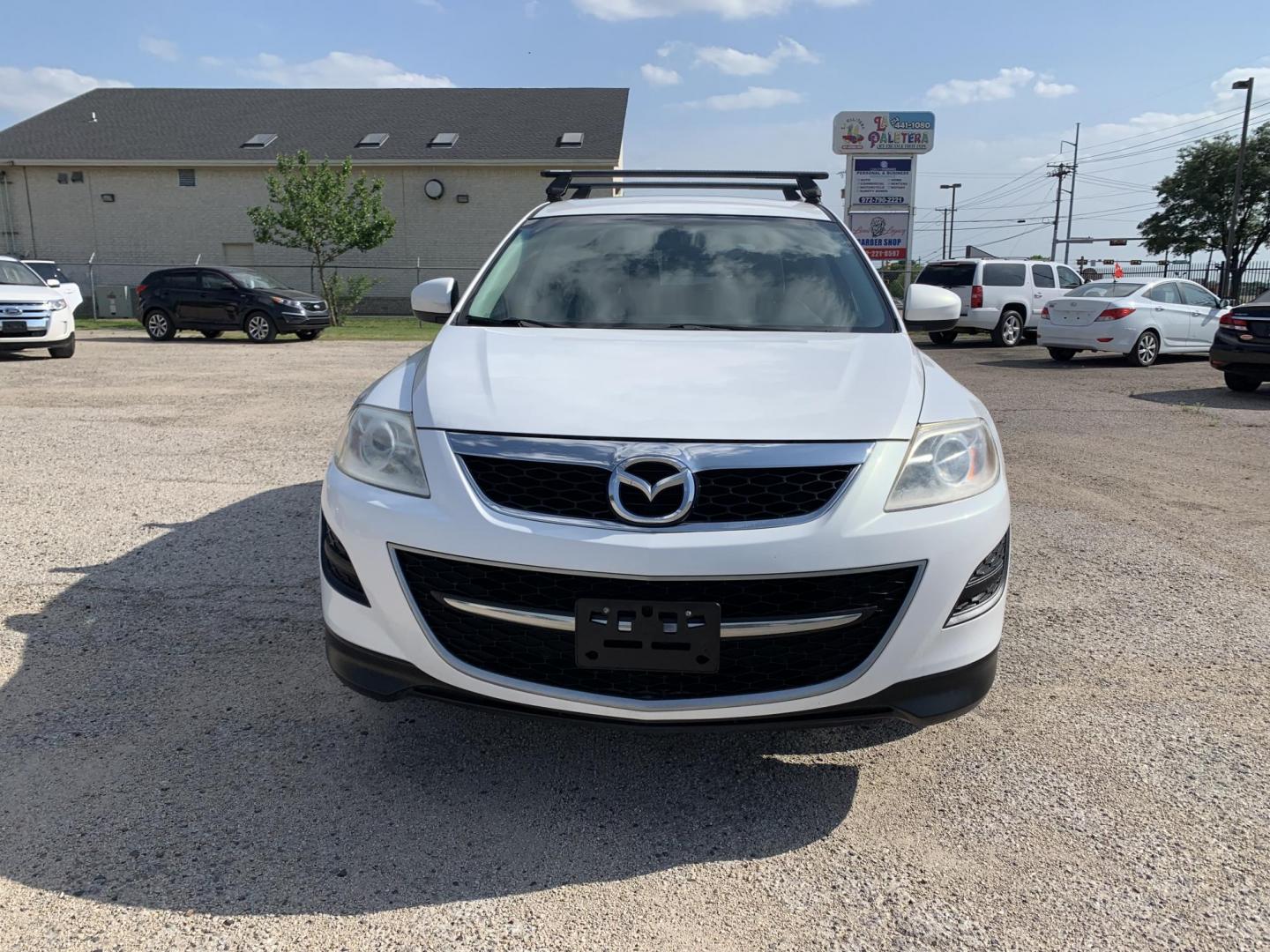 2012 White /Tan Mazda CX-9 Touring (JM3TB2CV8C0) with an 3.7L V6 DOHC 24V engine, Automatic transmission, located at 1830 North Belt Line Road, Irving, TX, 75061, (469) 524-0199, 32.834373, -96.993584 - Photo#1