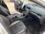 2015 White /Black Ford Fusion Titanium (3FA6P0K99FR) with an 2.0L L4 DOHC 16V engine, AUTOMATIC transmission, located at 1830 North Belt Line Road, Irving, TX, 75061, (469) 524-0199, 32.834373, -96.993584 - Photo#5