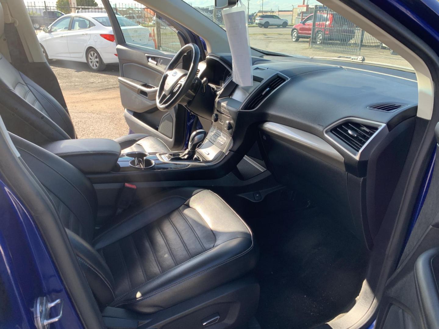 2015 Blue /Black Ford Edge SEL AWD (2FMTK4J97FB) with an 2.0L L4 DOHC 16V engine, Automatic transmission, located at 1830 North Belt Line Road, Irving, TX, 75061, (469) 524-0199, 32.834373, -96.993584 - Photo#14