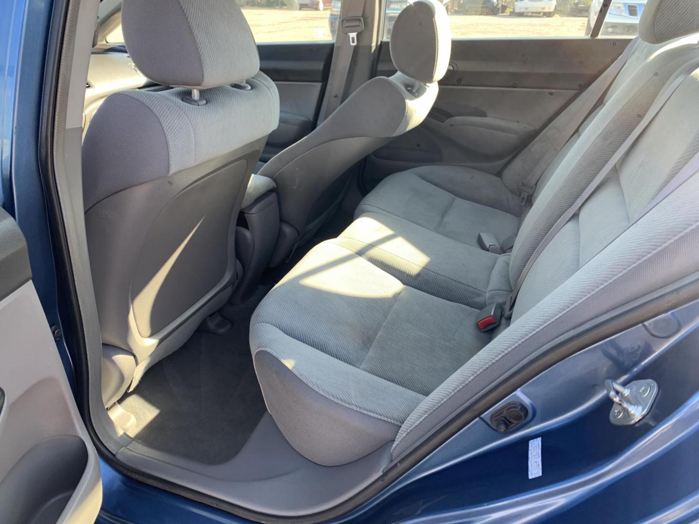 2010 Blue /gray Honda Civic LX Sedan AT (19XFA1F56AE) with an 1.8L L4 SOHC 16V engine, Automatic transmission, located at 1830 North Belt Line Road, Irving, TX, 75061, (469) 524-0199, 32.834373, -96.993584 - Photo#8