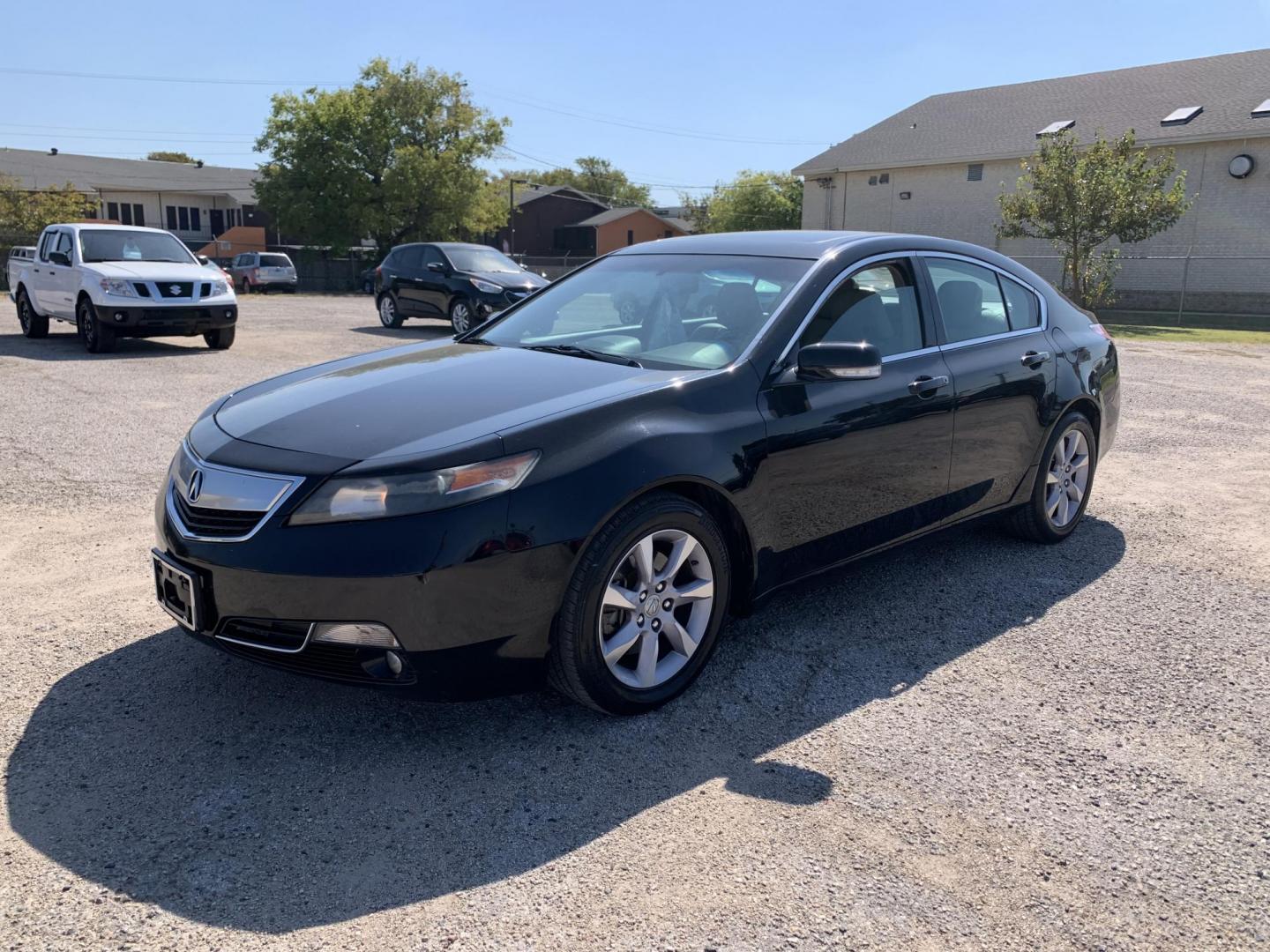 2014 Black /Tan Acura TL (19UUA8F21EA) with an 3.5L V6 SOHC 24V engine, AUTOMATIC transmission, located at 1830 North Belt Line Road, Irving, TX, 75061, (469) 524-0199, 32.834373, -96.993584 - Photo#2