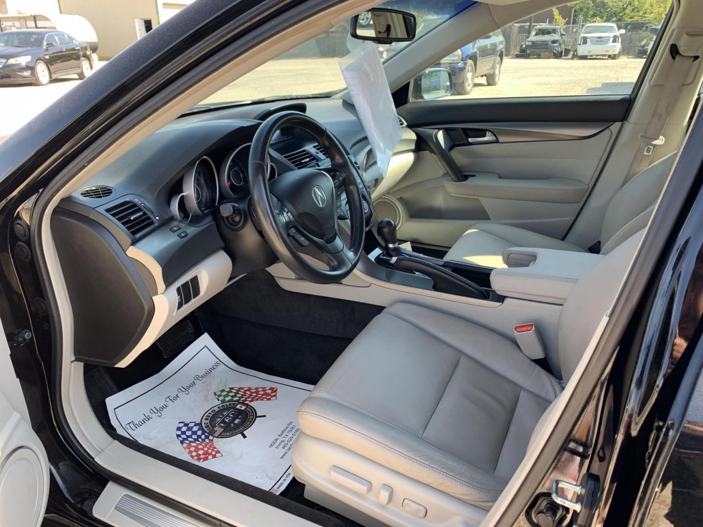 2014 Black /Tan Acura TL (19UUA8F21EA) with an 3.5L V6 SOHC 24V engine, AUTOMATIC transmission, located at 1830 North Belt Line Road, Irving, TX, 75061, (469) 524-0199, 32.834373, -96.993584 - Photo#7
