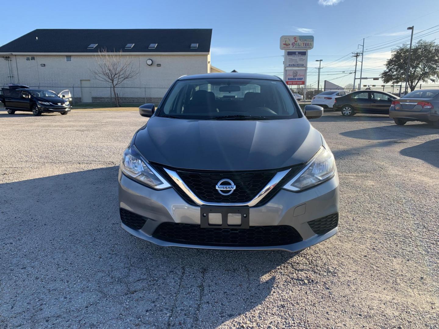 2017 Gray /Black Nissan Sentra S (3N1AB7AP5HY) with an 1.8L L4 SFI DOHC 16V engine, AUTOMATIC transmission, located at 1830 North Belt Line Road, Irving, TX, 75061, (469) 524-0199, 32.834373, -96.993584 - Photo#1