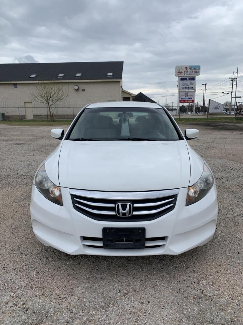 2012 White /Tan Honda Accord LX Sedan AT (1HGCP2F35CA) with an 2.4L L4 DOHC 16V engine, Automatic transmission, located at 1830 North Belt Line Road, Irving, TX, 75061, (469) 524-0199, 32.834373, -96.993584 - Photo#1