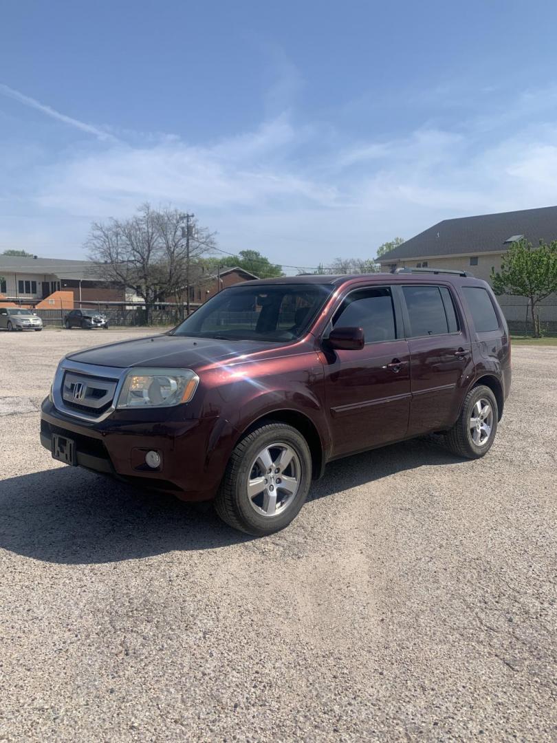 2010 Maroon /Tan Honda Pilot EX-L 2WD AT (5FNYF3H51AB) with an 3.5L V6 SOHC 24V engine, Automatic transmission, located at 1830 North Belt Line Road, Irving, TX, 75061, (469) 524-0199, 32.834373, -96.993584 - Photo#2