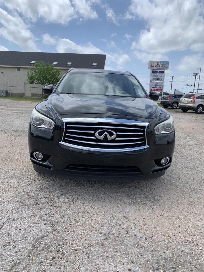 2014 Black /Tan Infiniti QX60 FWD (5N1AL0MNXEC) with an 3.5L V6 DOHC 24V engine, Automatic transmission, located at 1830 North Belt Line Road, Irving, TX, 75061, (469) 524-0199, 32.834373, -96.993584 - Photo#1