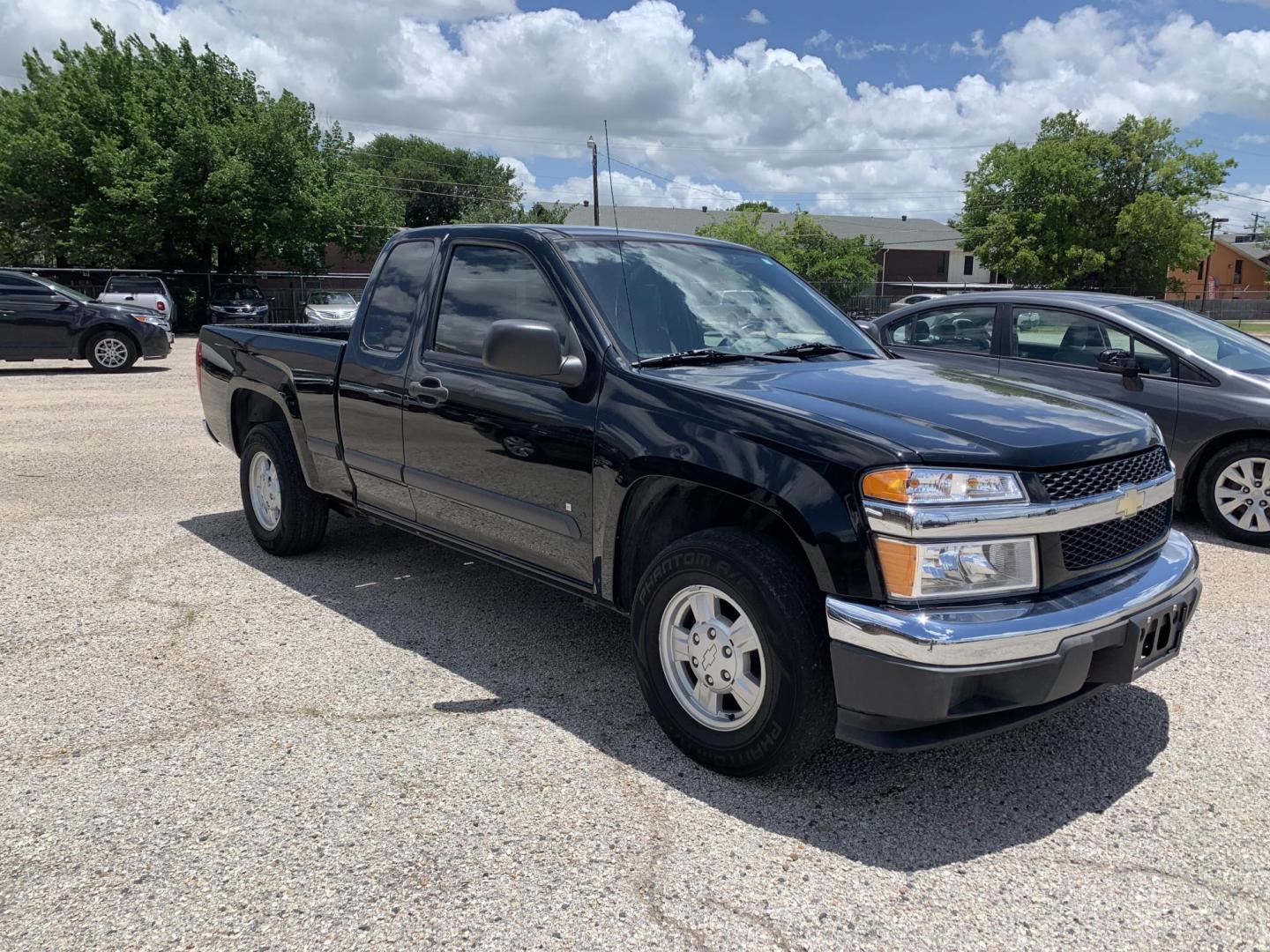 2006 Black /gray Chevrolet Colorado LS Ext. Cab 2WD (1GCCS196068) with an 3.5L L5 DOHC 20V engine, Automatic transmission, located at 1830 North Belt Line Road, Irving, TX, 75061, (469) 524-0199, 32.834373, -96.993584 - Photo#0