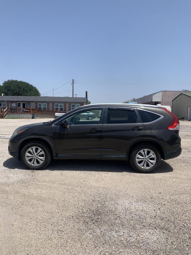 2013 Brown /Black Honda CR-V EX-L 4WD AT (5J6RM4H76DL) with an 2.4L L4 DOHC 16V engine, Automatic transmission, located at 1830 North Belt Line Road, Irving, TX, 75061, (469) 524-0199, 32.834373, -96.993584- Photo#0